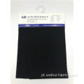 Tecidos de malha de alta qualidade R / N / SP, preto liso, dupla face